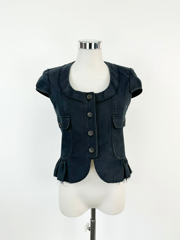 Burberry Midnight Blue Denim Vest - AU8