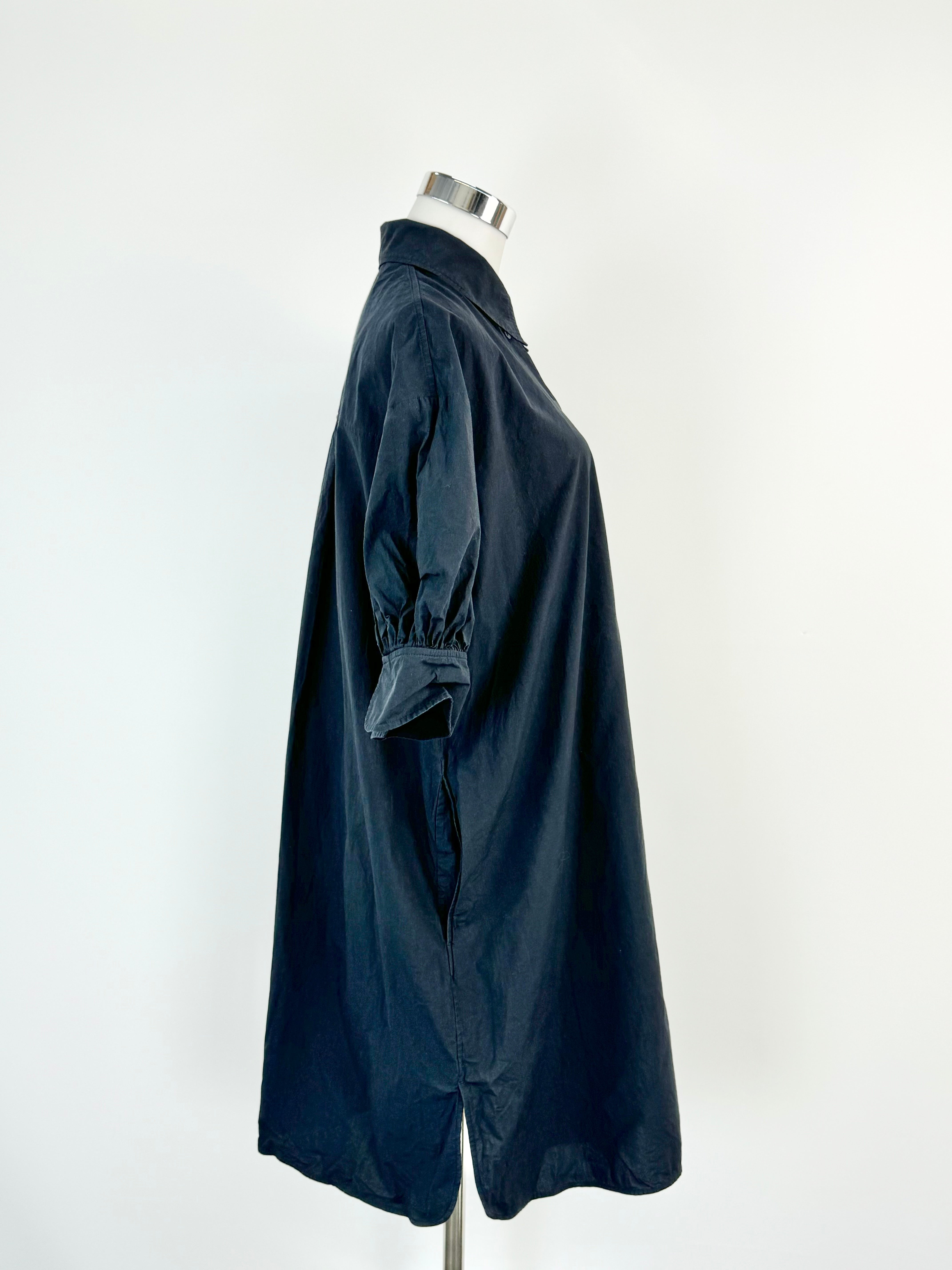 Cos Midnight Blue Black Shirt Dress - AU6/8/10