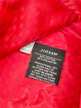 Jigsaw Red Double-Breasted Trench Coat - AU8