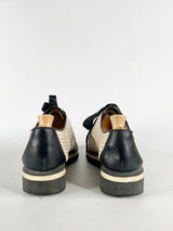 Hispanitas Woven Straw Derby Shoes - EU41