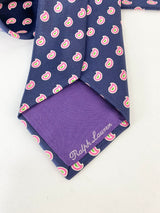 Ralph Lauren Deep Blue & Pink Paisley Patterned Tie