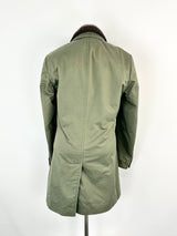 Boss Hugo Boss Deep Green Shearling Collar Coat - 50