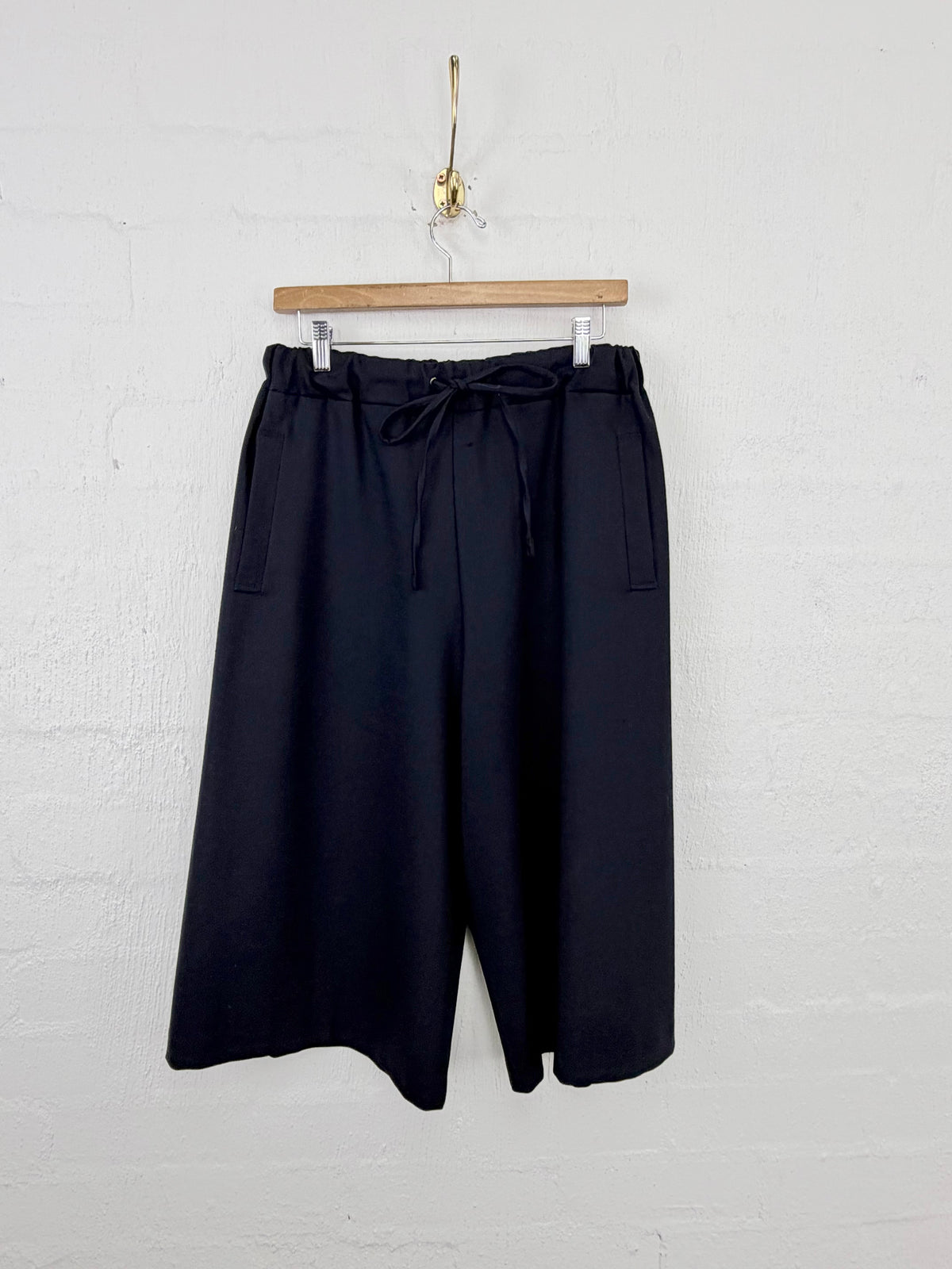 Jil Sander Navy Deep Blue Wool Culottes - AU8/10