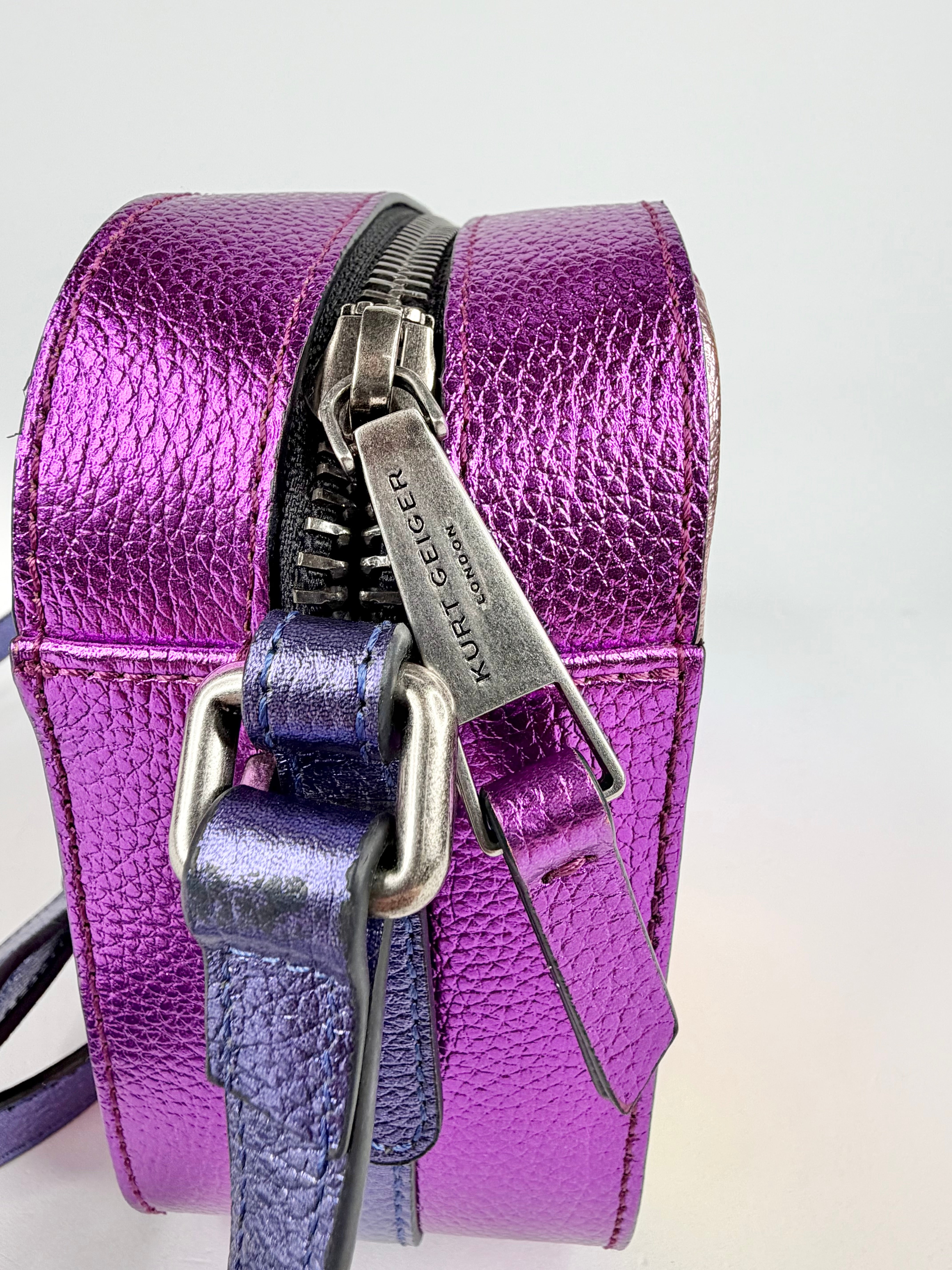 Kurt Geiger Metallic Rainbow 'Kensington Camera' Bag