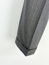 Canali for Saks Fifth Avenue Charcoal Striped Wool 2pc Suit - 52R