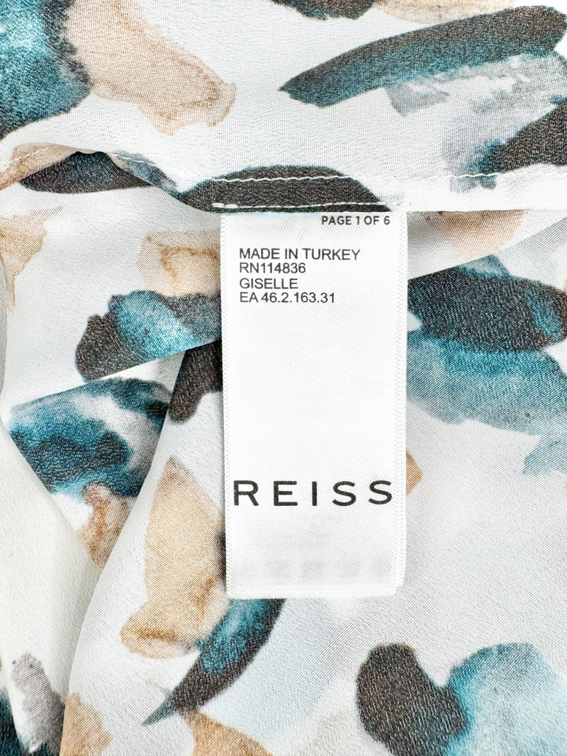 Riess White & Tan Patterned Shirt - AU14