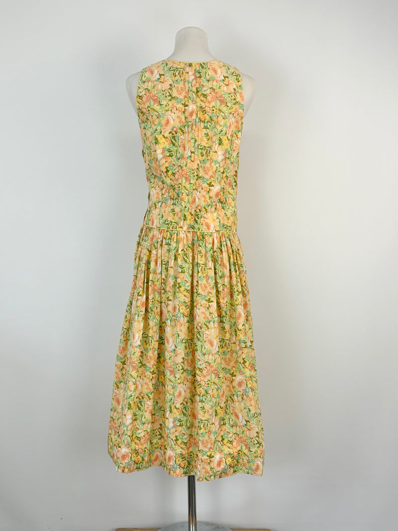 Trent Nathan Vintage Summer-Florals Sleeveless Dress - AU10/12