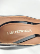 Emporio Armani Patent Black Leather Stilettos - EU39