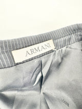 Giorgio Armani Blue Pinstriped Suit - 46 & 30