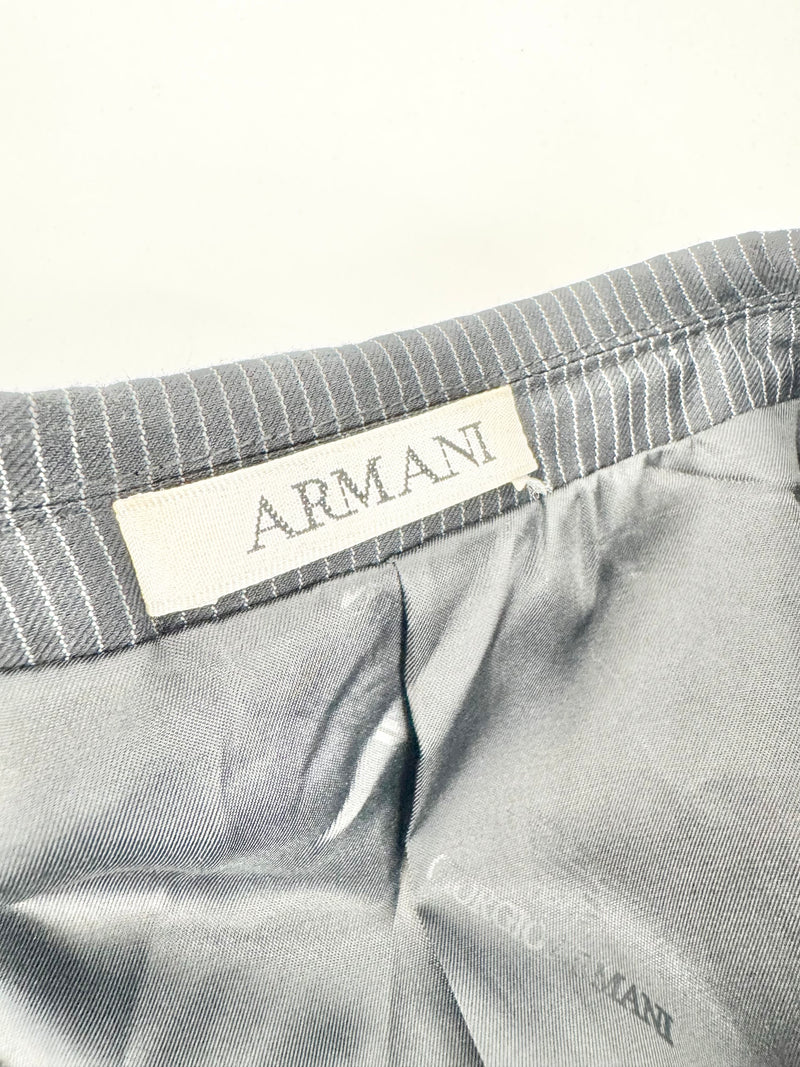 Giorgio Armani Blue Pinstriped Suit - 46 & 30