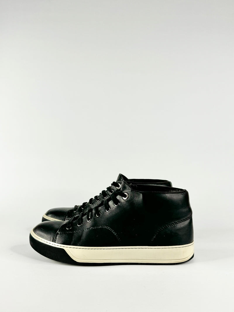 Lanvin Black Leather Sneakers - 6