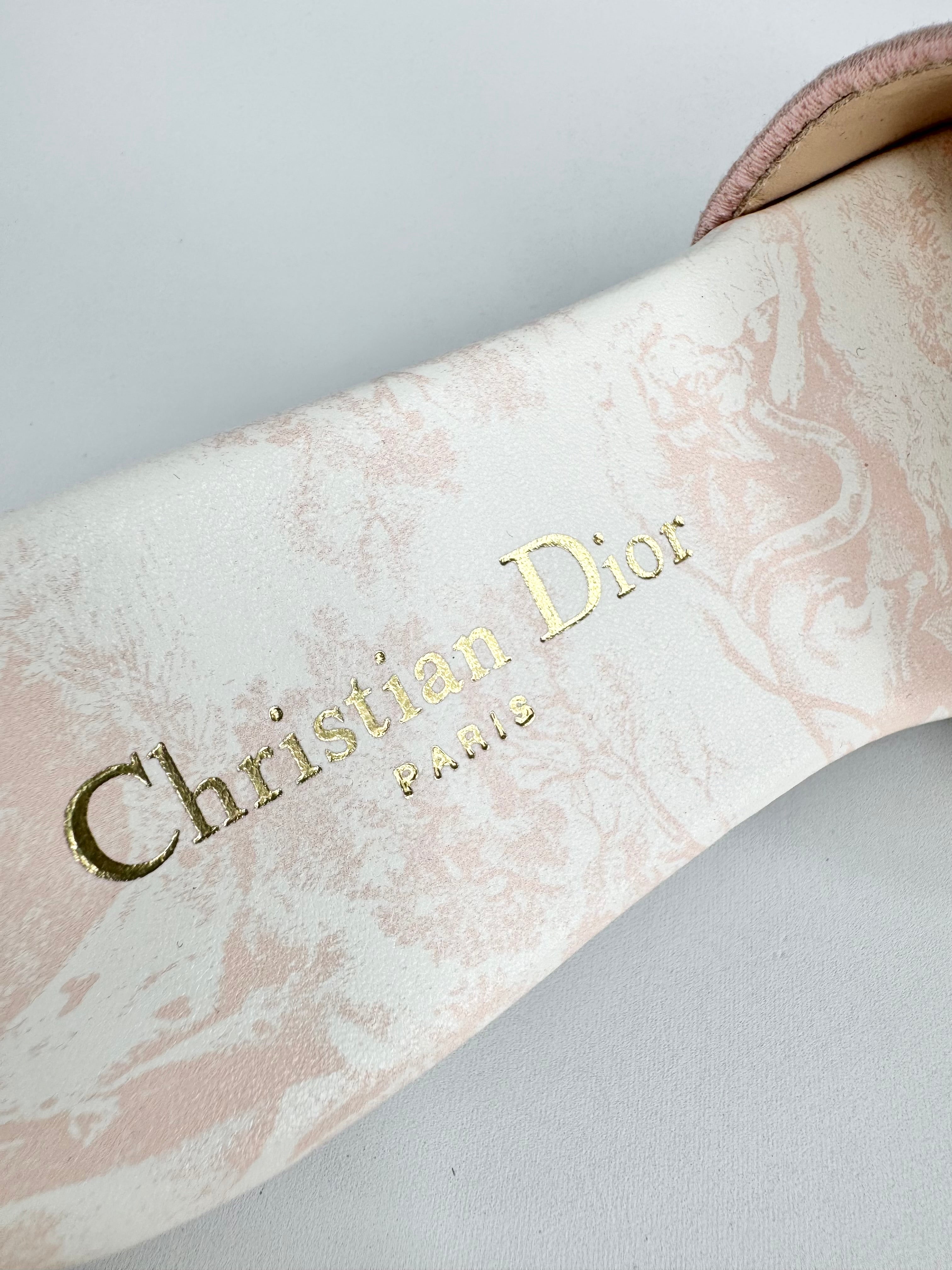 Christian Dior Blush Pink 'Dway' Slides - EU37