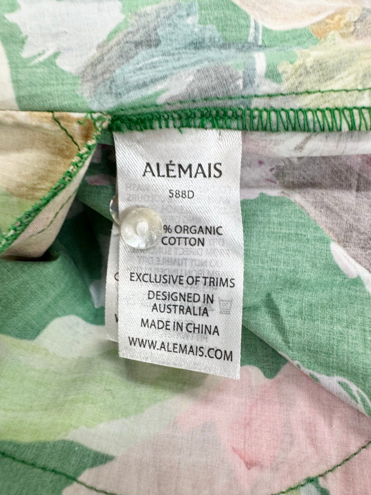 ALÉMAIS Green Forest Pattern 'Arlo' Shirt Dress - AU12