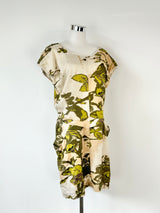 Bzr Bruuns Bazaar Green & Cream Cut Out Dress - AU10