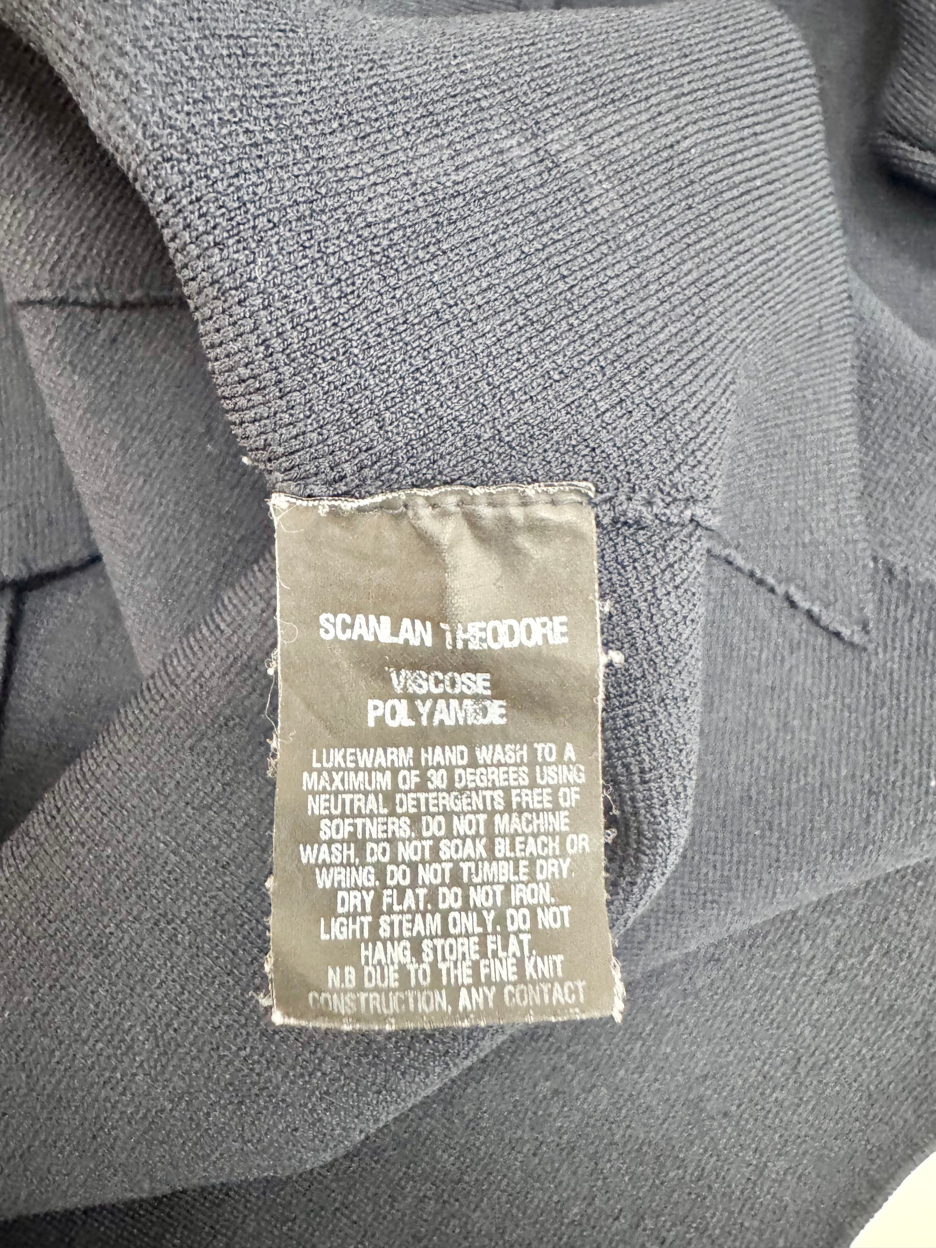 Scanlan Theodore Navy Asymmetrical Long Sleeve - AU8/10