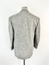 Vintage Yves Saint Laurent Pour Homme Grey Alpaca & Wool Blazer - 50
