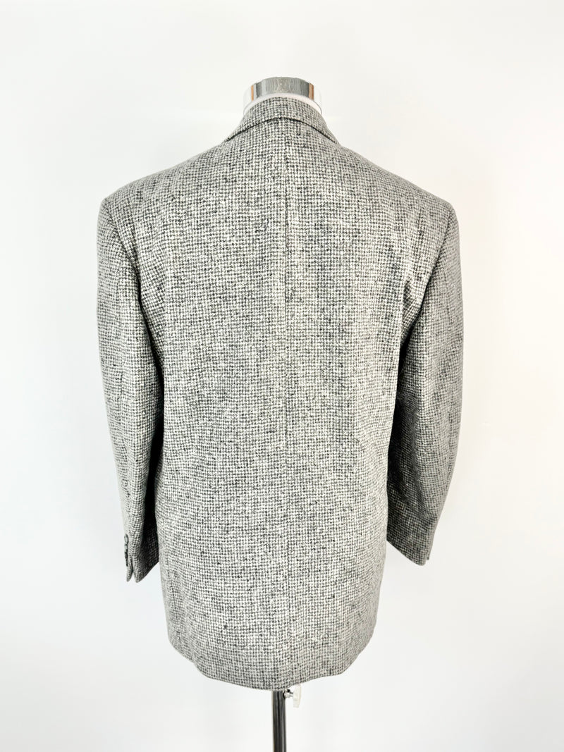 Vintage Yves Saint Laurent Pour Homme Grey Alpaca & Wool Blazer - 50