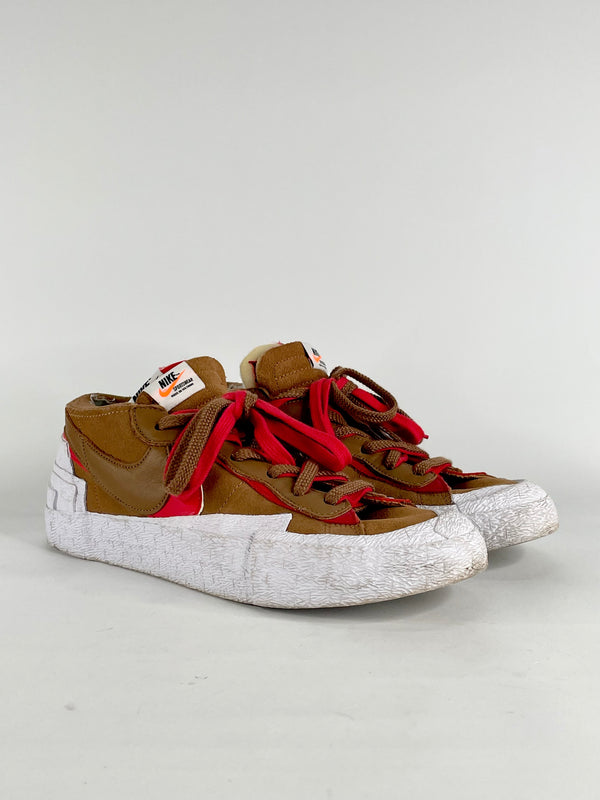 Nike x Sacai British Tan Blazer Low Sneakers - EU44.5