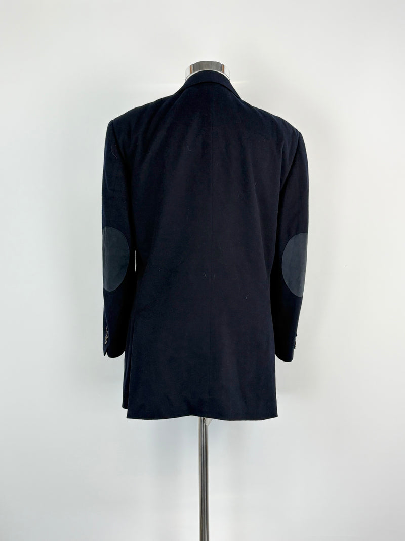 Pal Zileri Dark Navy Blue Wool Blazer - 52R