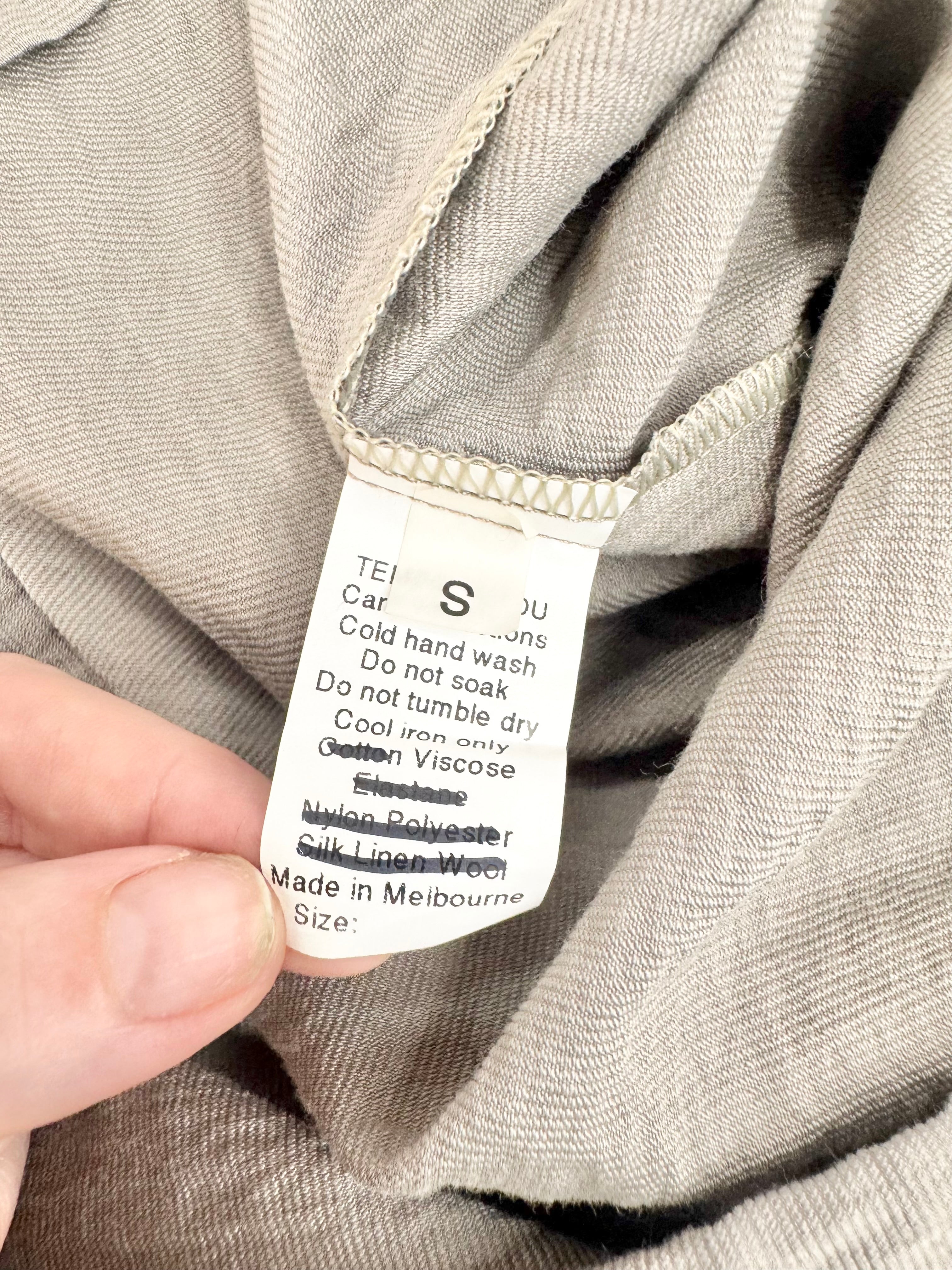 Temps Perdu Ash Grey Asymmetrical Dress - AU8