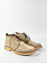 Zegna Suede Geige Lace Up Shoes - US8.5
