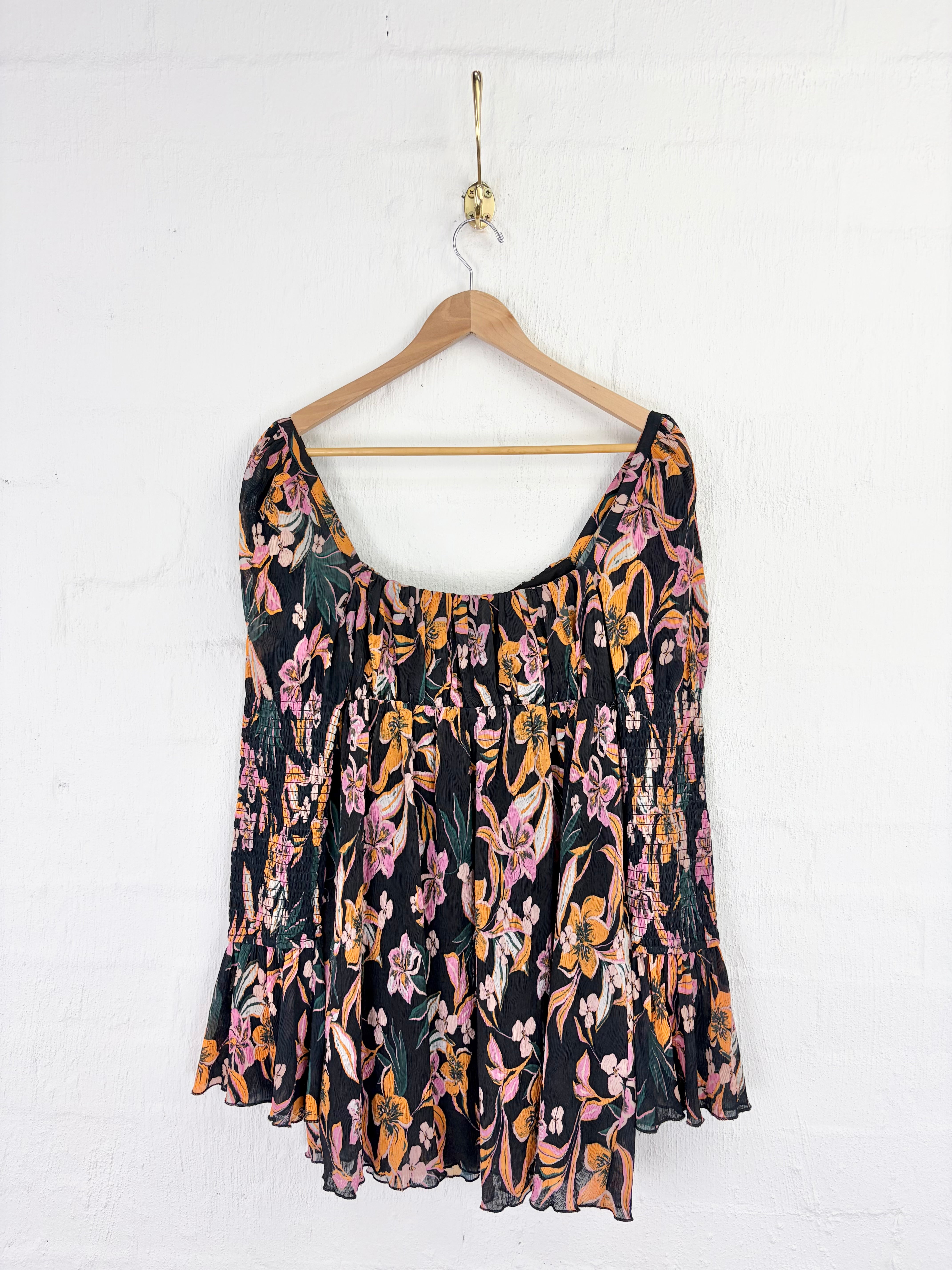 House of Harlow Floral Empire Line Mini Dress - 10/12AU
