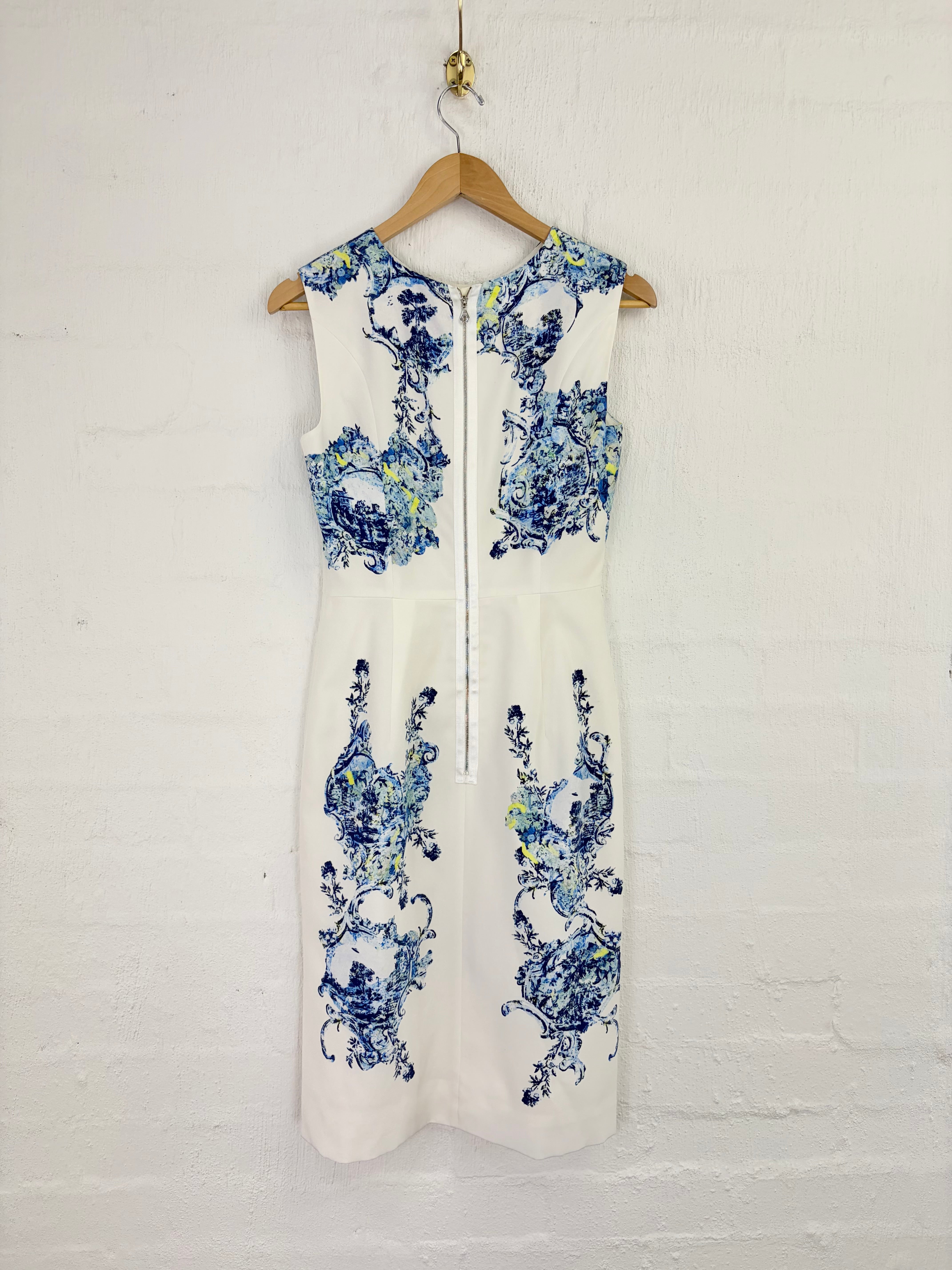 Erdem Delft Print Sheath Dress - AU10