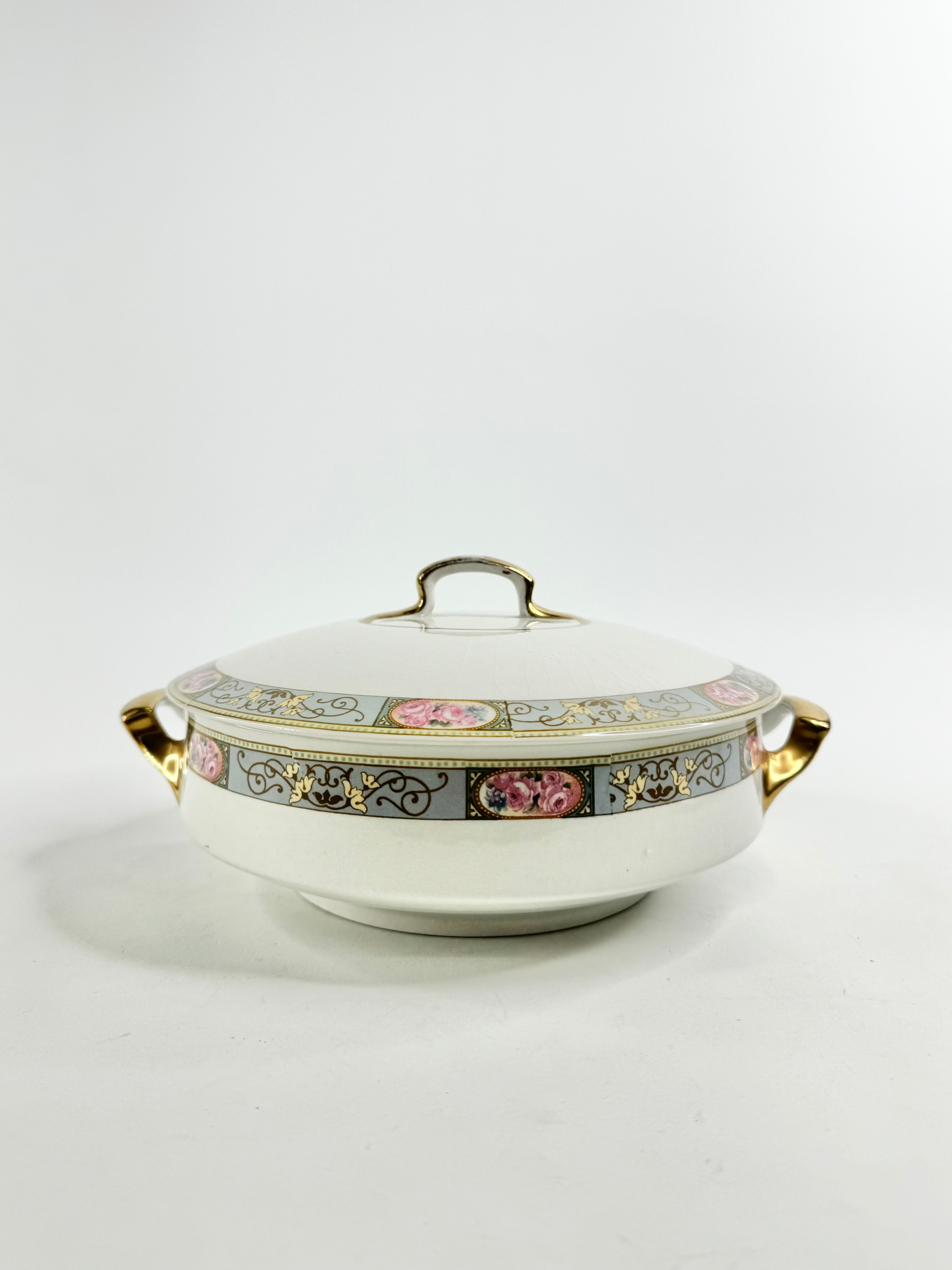 Antique 1940s J. G Meakin Hanley Lidded Serving Dish
