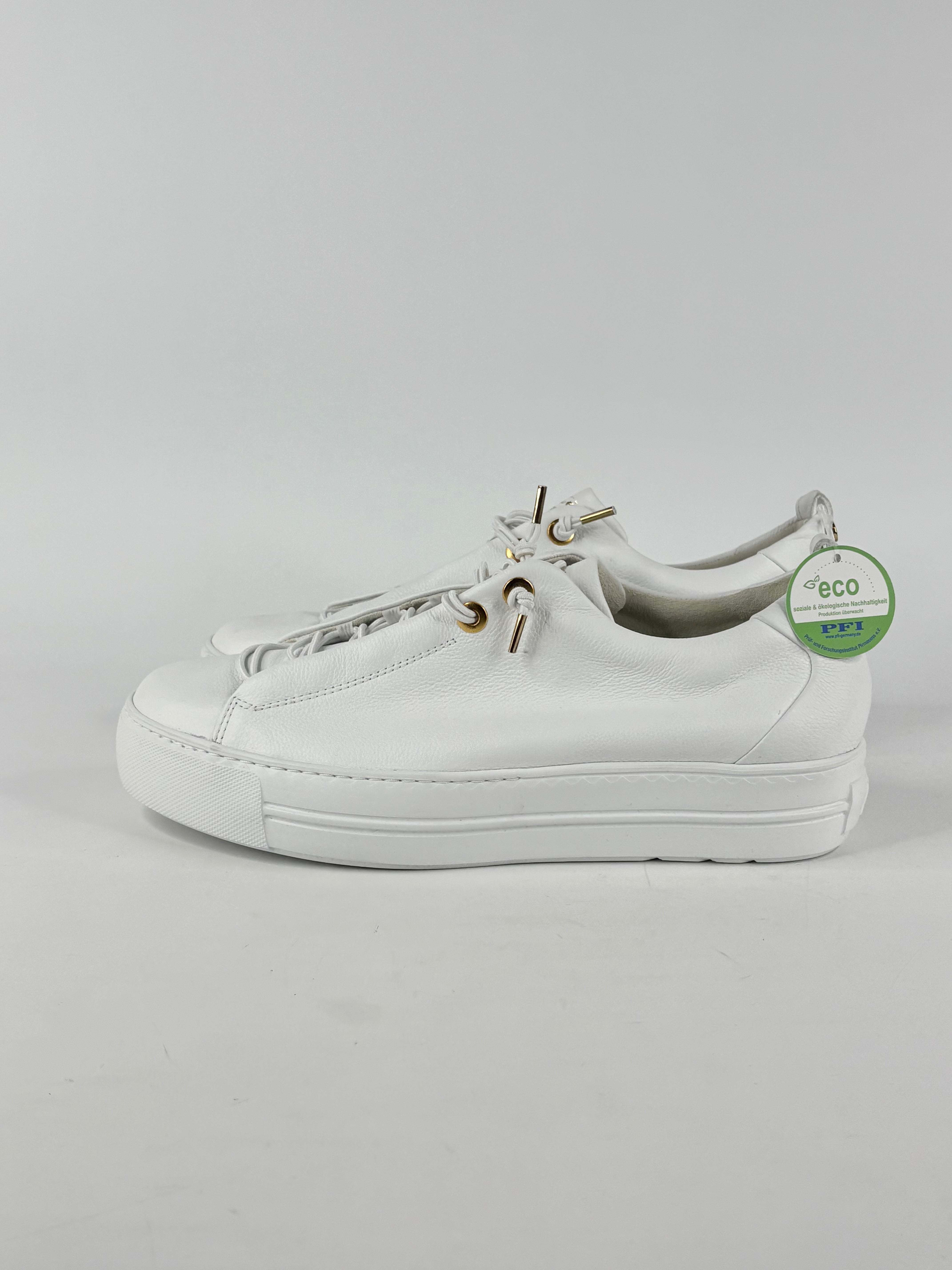 Paul Green White Leather 'Polten' Sneakers - EU43