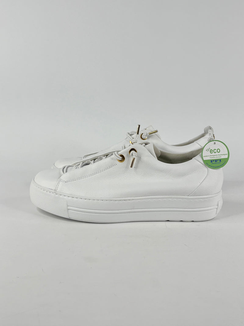 Paul Green White Leather 'Polten' Sneakers - EU43