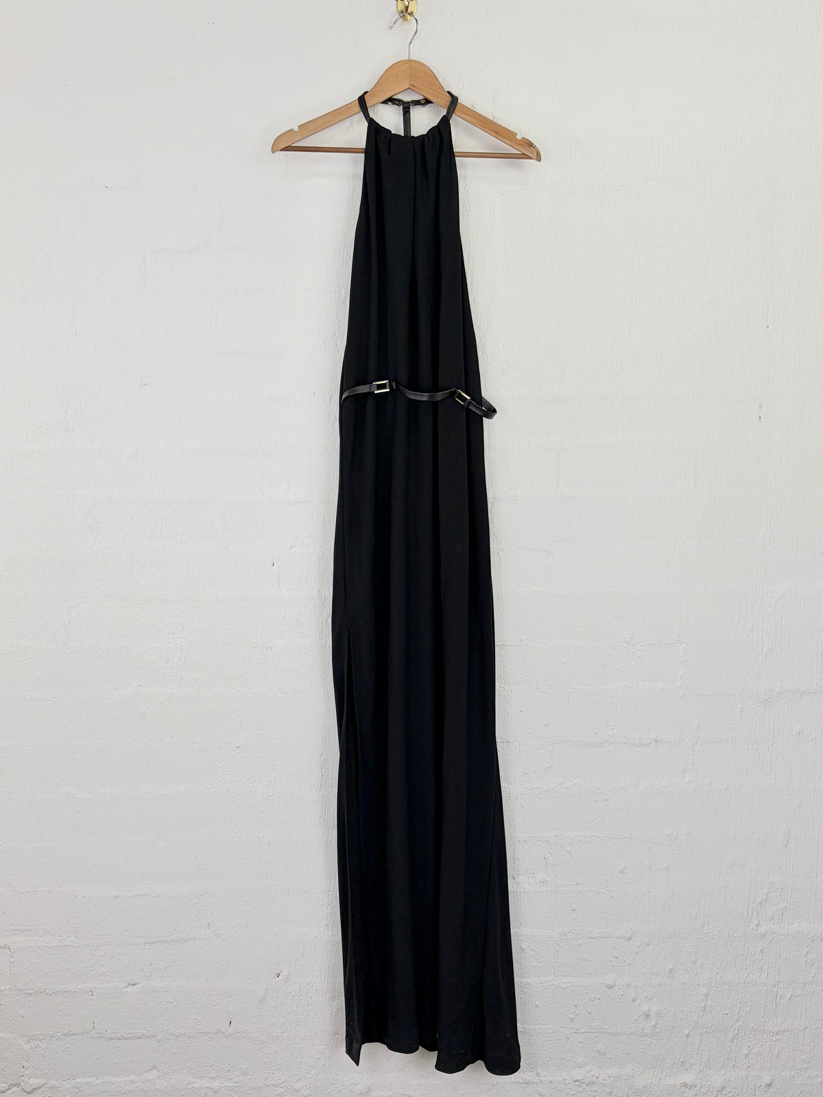 Halston Heritage Black Backless Cocktail Dress - AU10