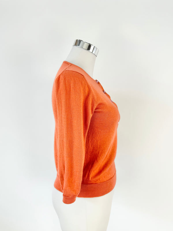 Hunters Burnt Orange Cashmere Blouse - AU8