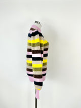 Ganni Multicolour Puff Sleeve Striped Jumper - AU6/8