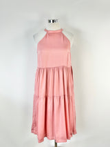 Funkis 'Maxine' Short Dusty Pink Satin Dress NWT - AU12