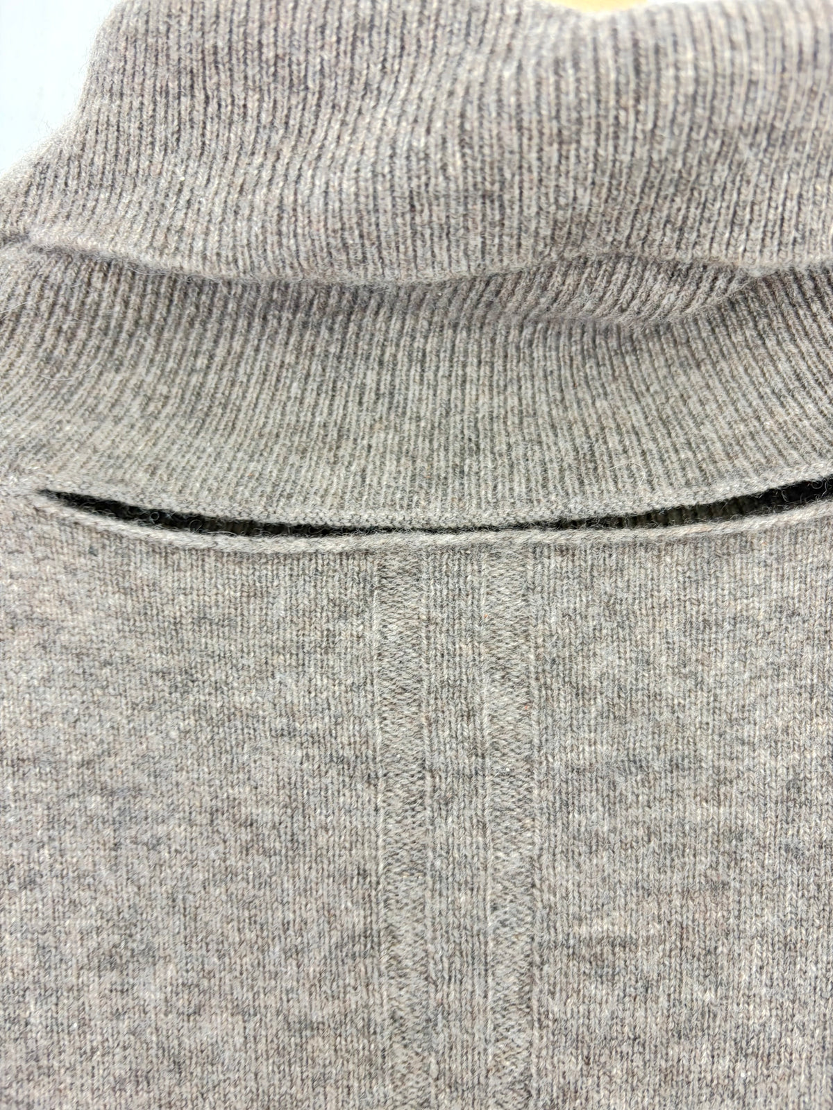 Bassike Mottled Taupe Cashmere Roll Neck Sweater - AU8/10