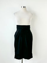 Scanlan Theodore Wool & Viscose Blend Tied Skirt - AU12