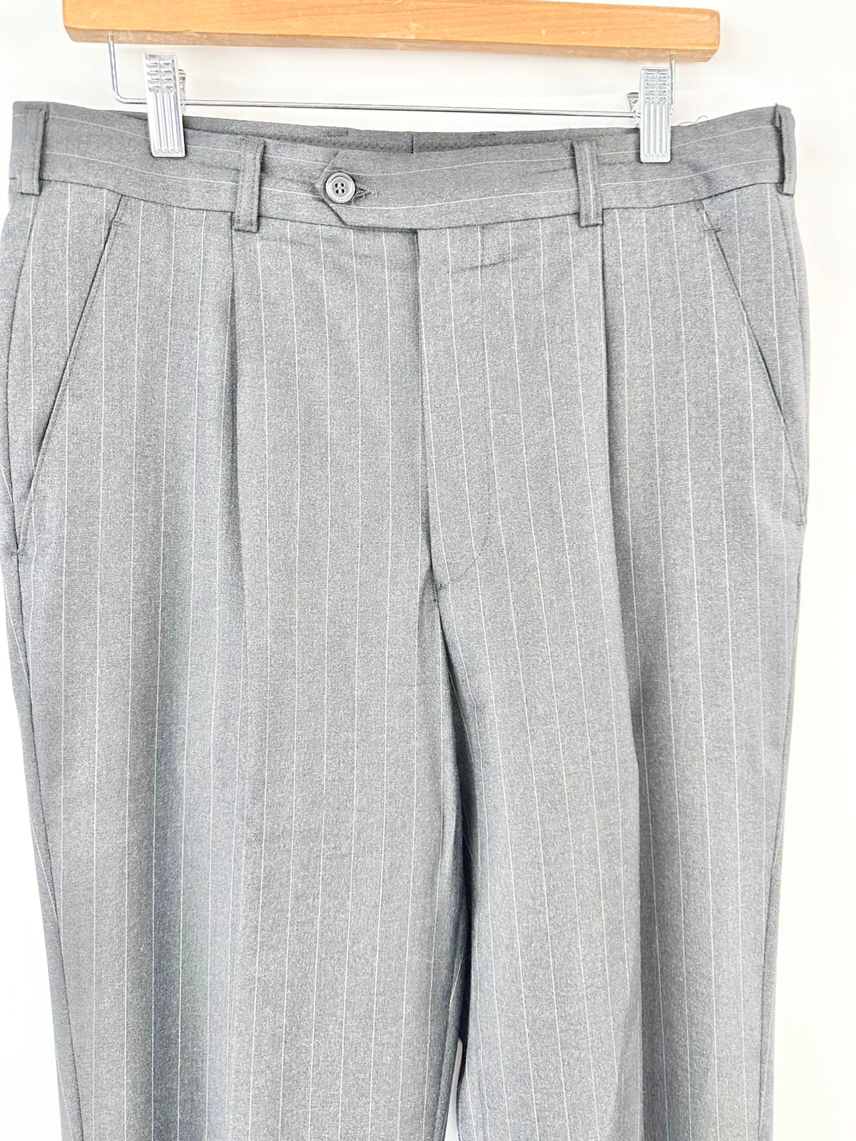MFW Grey & Black Pinstriped Slacks - 43