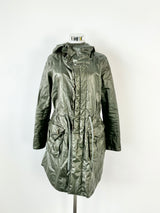 G-Star Raw Crocodile Green 'Legion' Linen Parka - XS