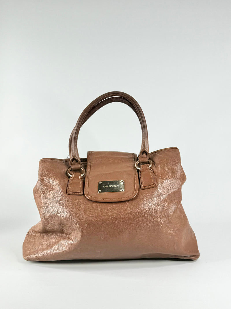 Oroton Tan Handbag