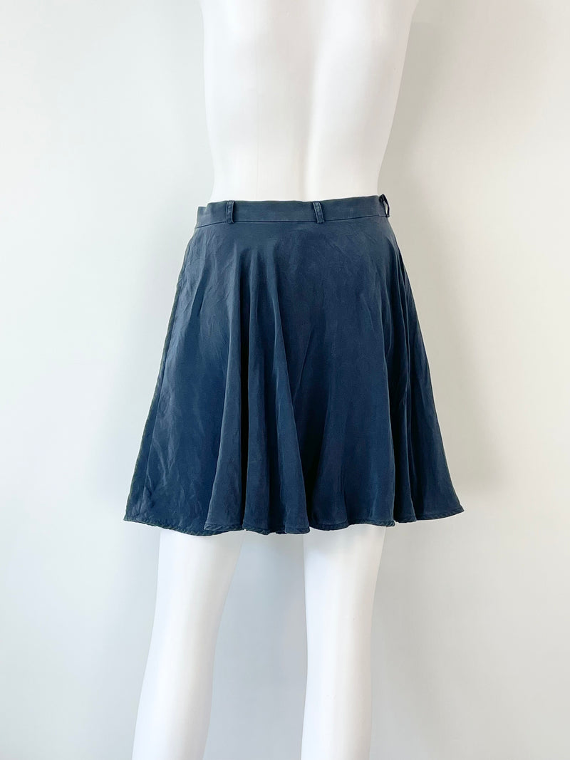Zimmermann Navy Blue Silk Mini Skirt - AU8