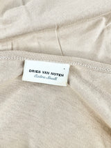 Dries van Noten Biege Spliced T-Shirt - AU6/8