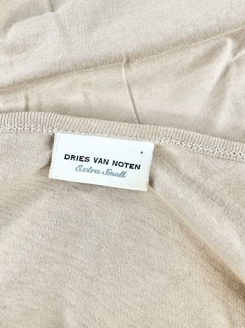 Dries van Noten Biege Spliced T-Shirt - AU6/8