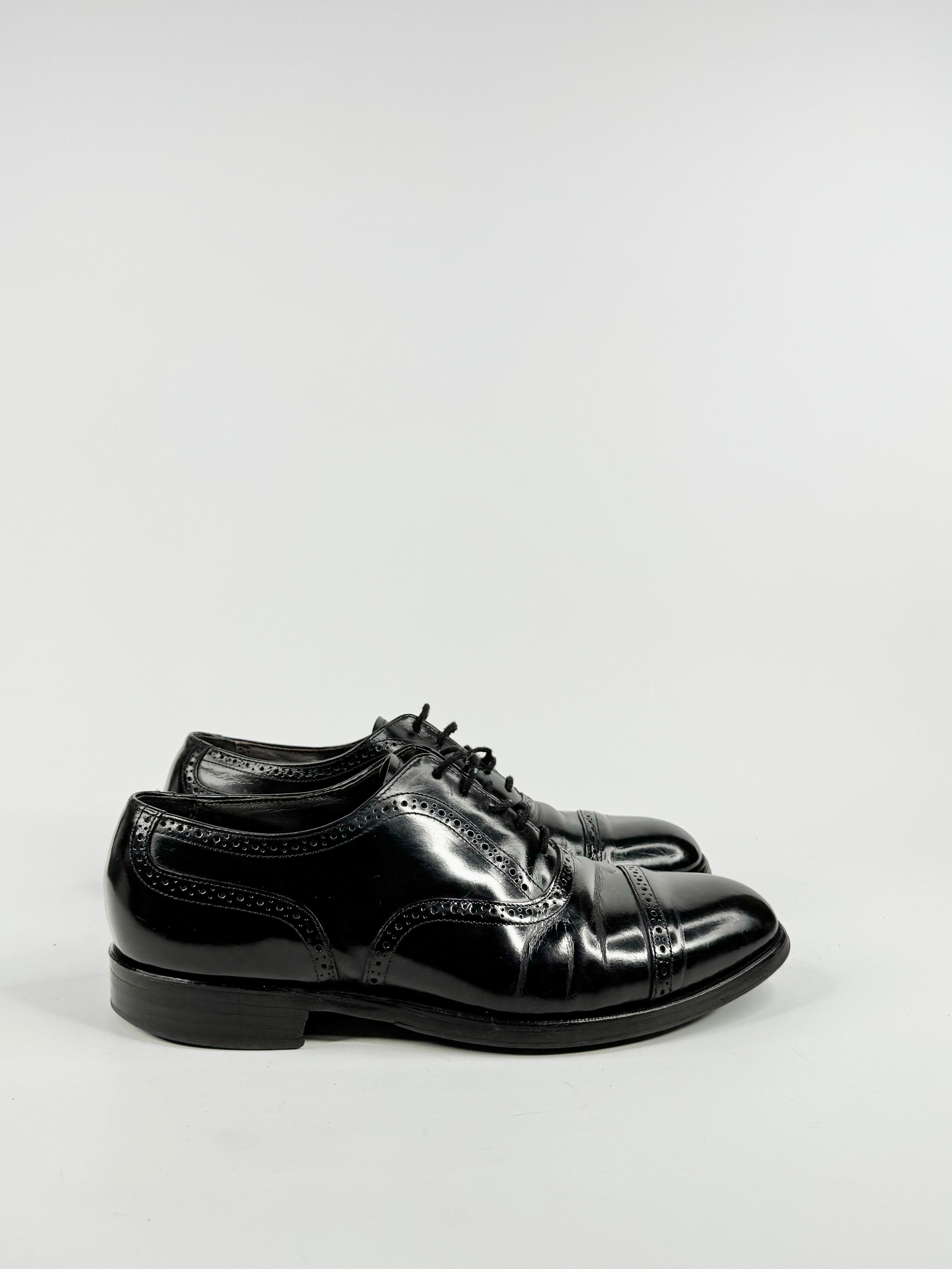 Bostonian Black Leather Brogues - 9.5