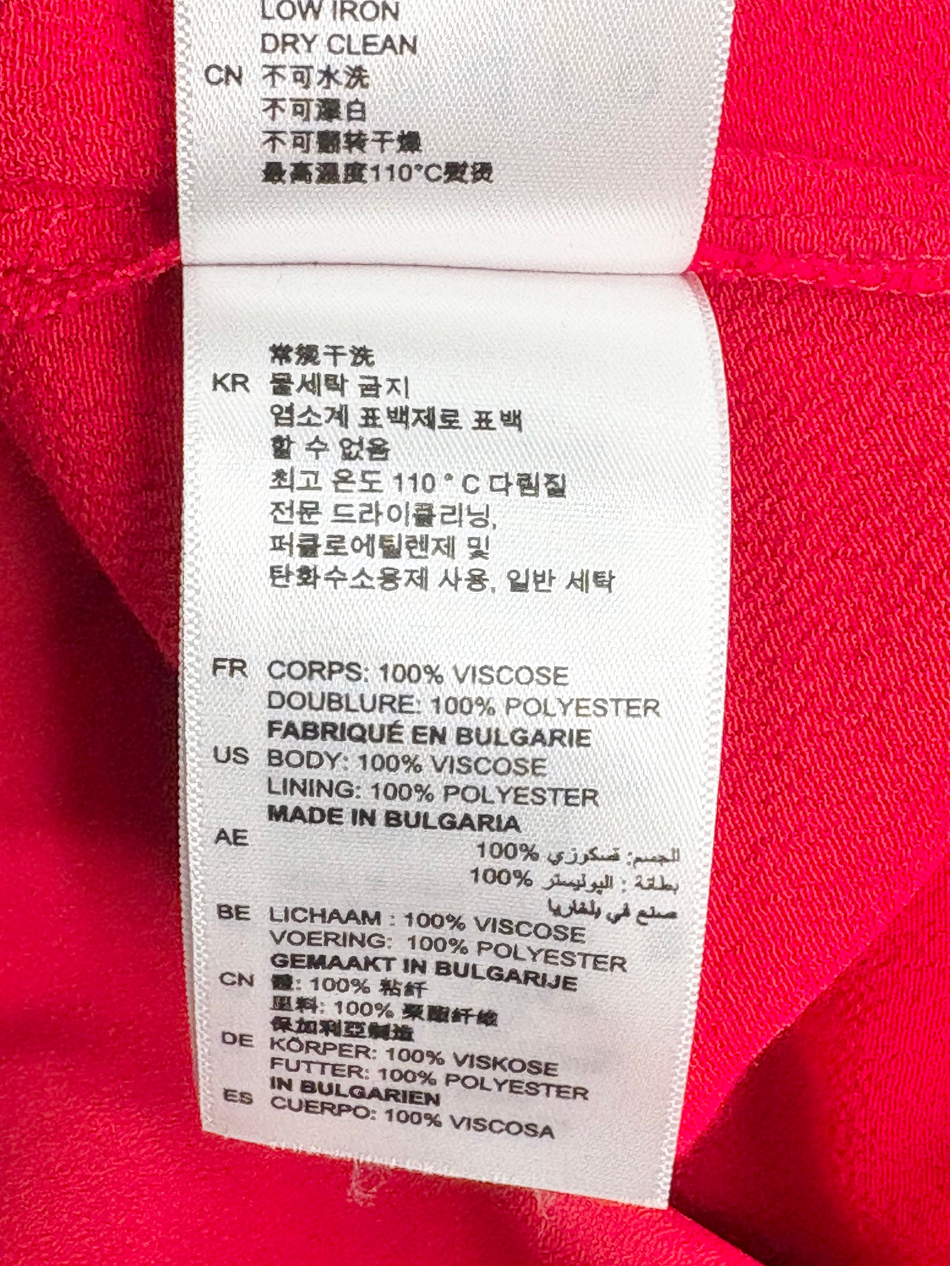 Sandro Crepe Red Neck-Tie Midi Dress - AU10