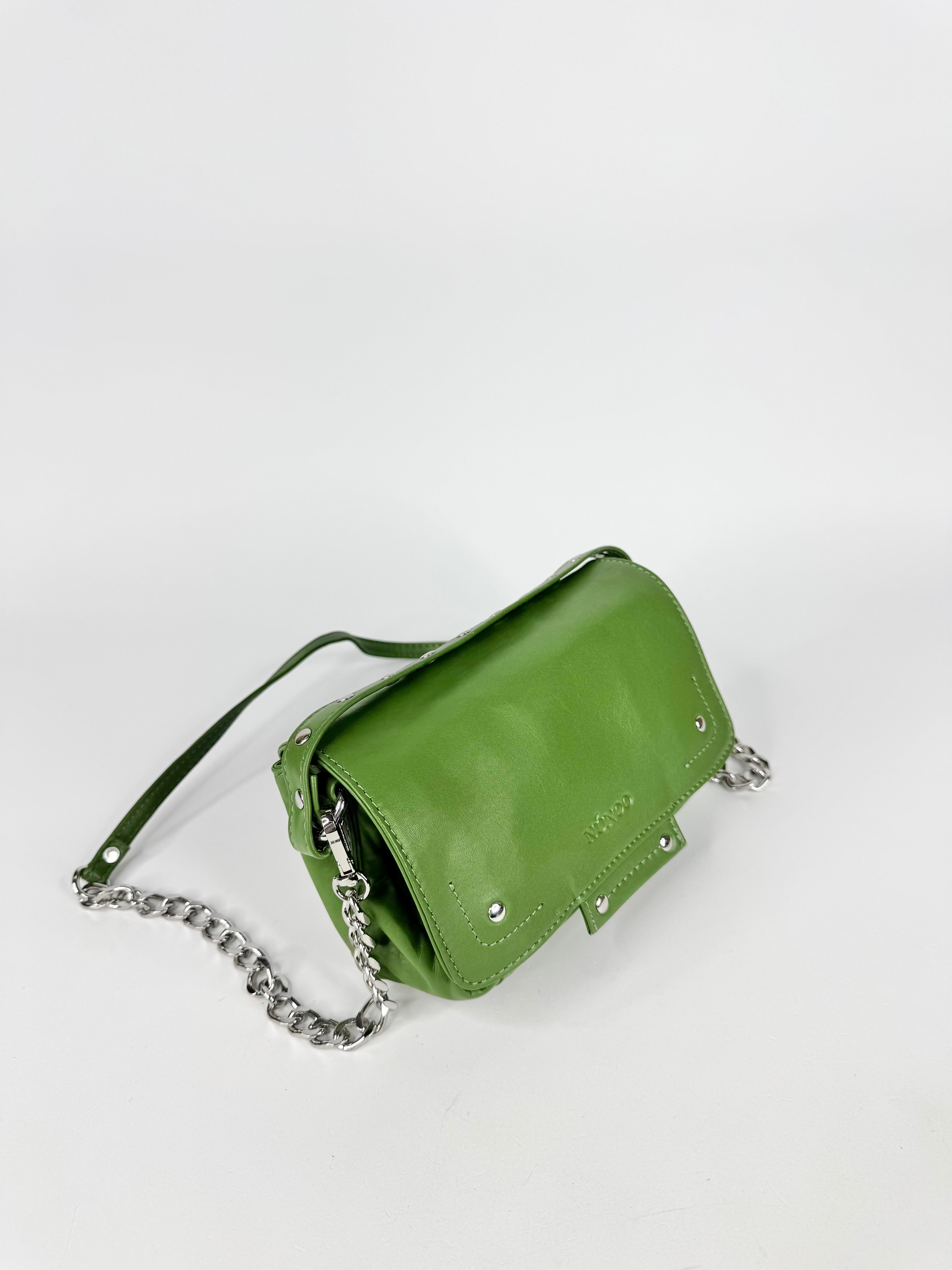 Núnoo Green Studded 'Small Honey Silky Jade' Leather Mini Bag NWT