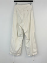 Dion Lee White Twill Parachute-Style Pants - AU6/8