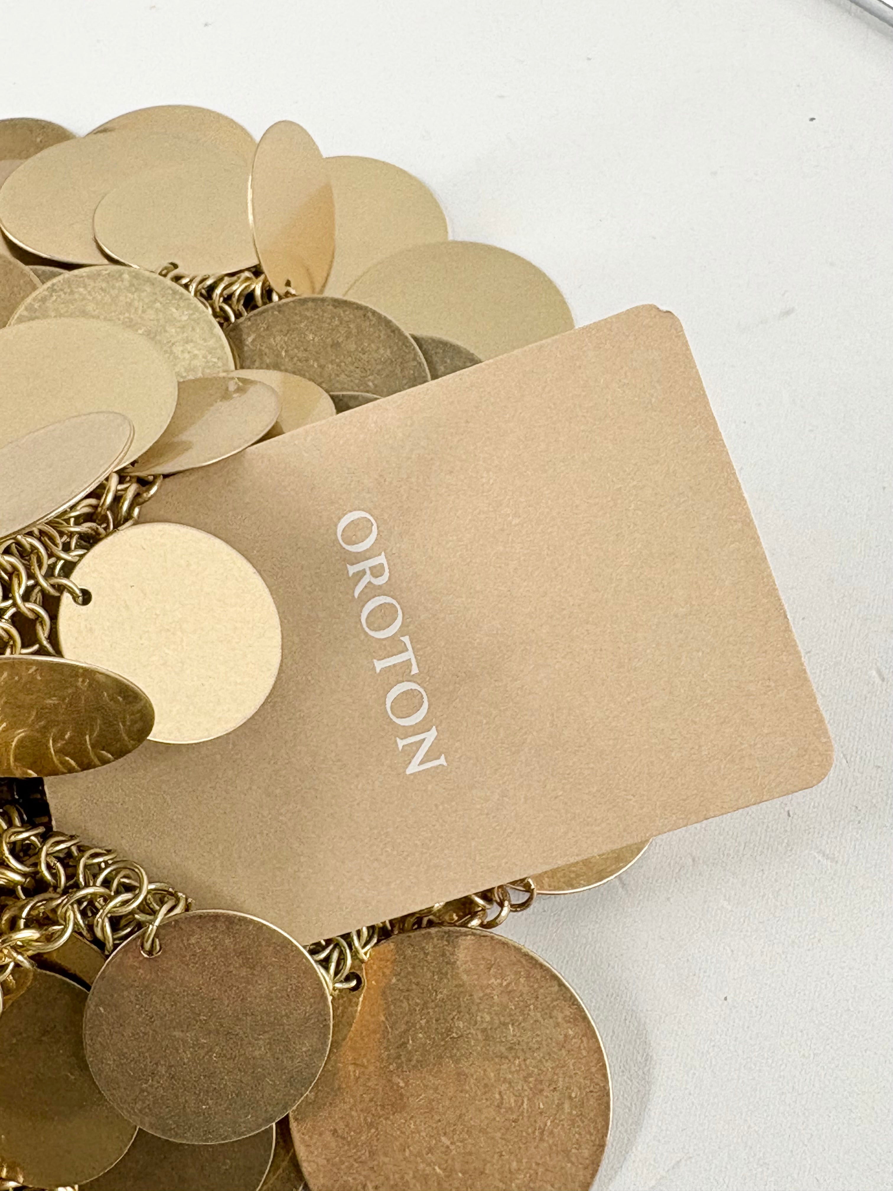 Oroton Vera Circular Paillettes Bag