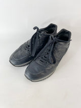 Hogan Navy Blue Leather Sneakers - 7.5