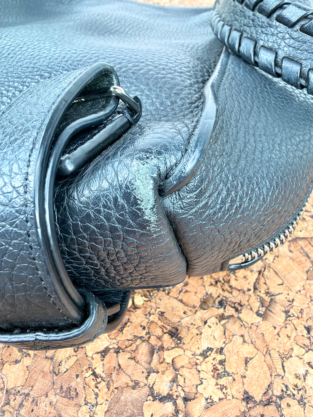 All Saints Black 'Kita' Convertible Leather Backpack