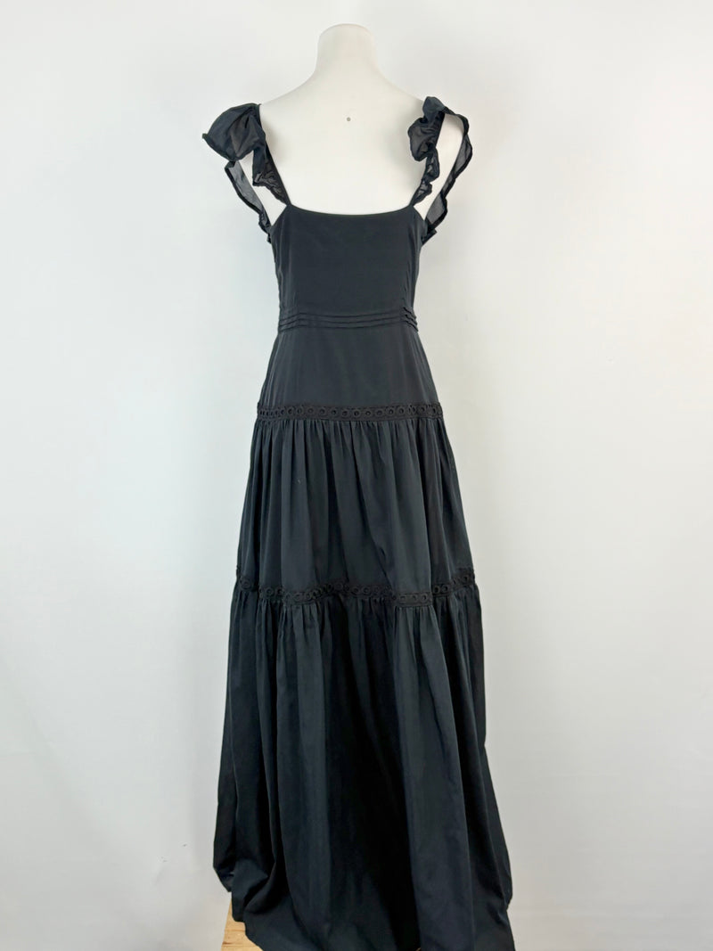 Suboo Black Layered Maxi Dress - AU8